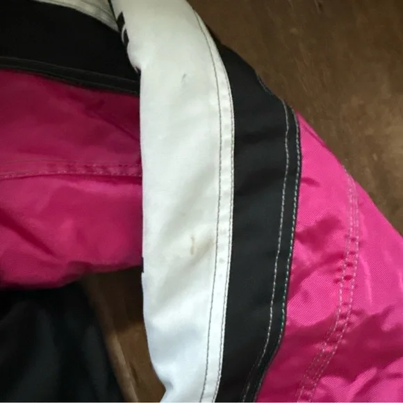 POLARIS Pink Black White 2011Snowmobile Winter Jacket - Youth Large 14/16
